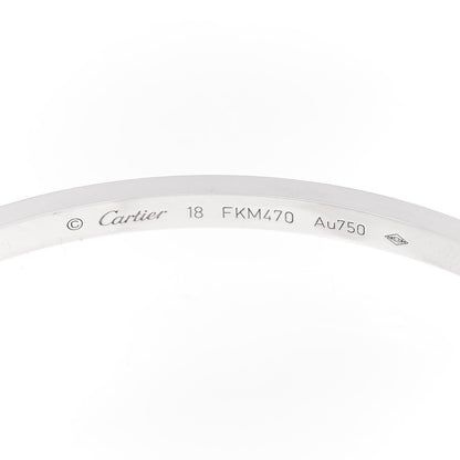 Cartier 18K White Gold Small LOVE Bracelet 18 4 of 5