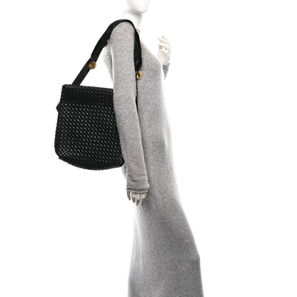 Bottega Veneta Nappa Intrecciato The Fold Crossbody Black 2 of 9