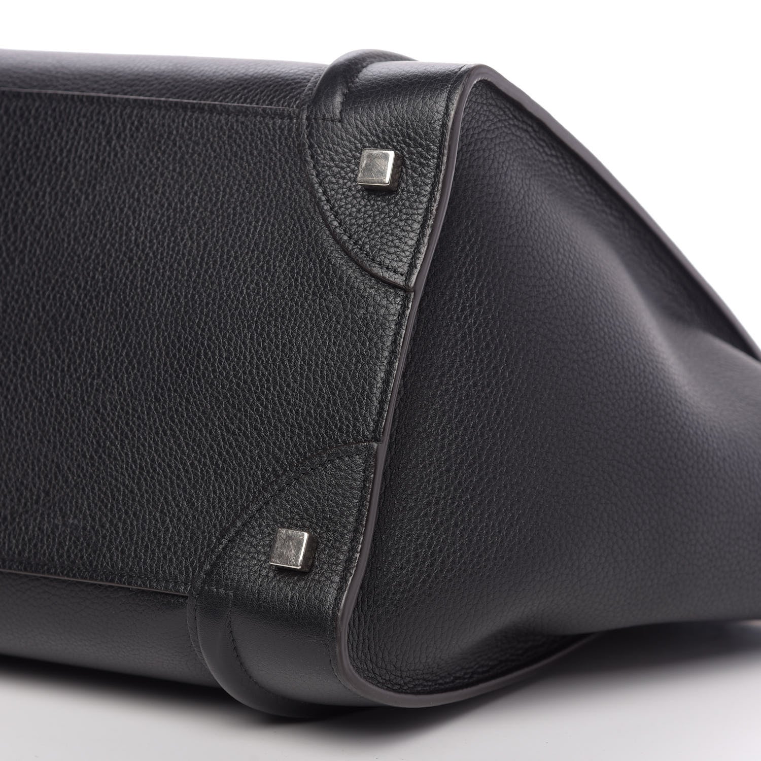Celine Drummed Calfskin Mini Luggage Black 12 of 15