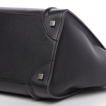 Celine Drummed Calfskin Mini Luggage Black 12 of 15