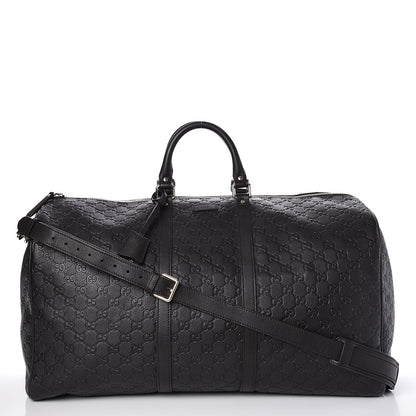 Gucci Guccissima Large Carry On Duffle Black 1 of 7
