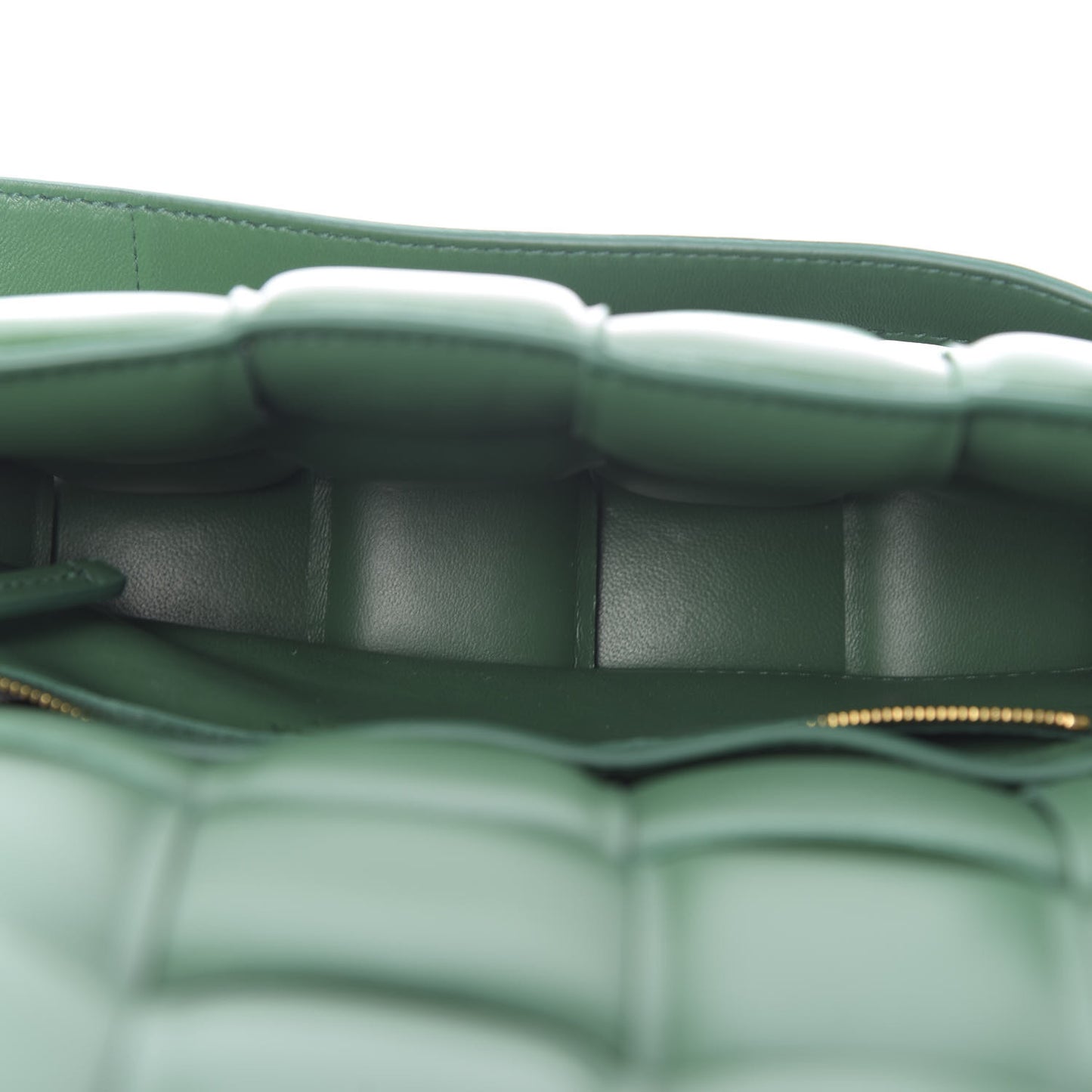 Nappa Maxi Intreccio Padded Cassette Crossbody Bag Racing Green