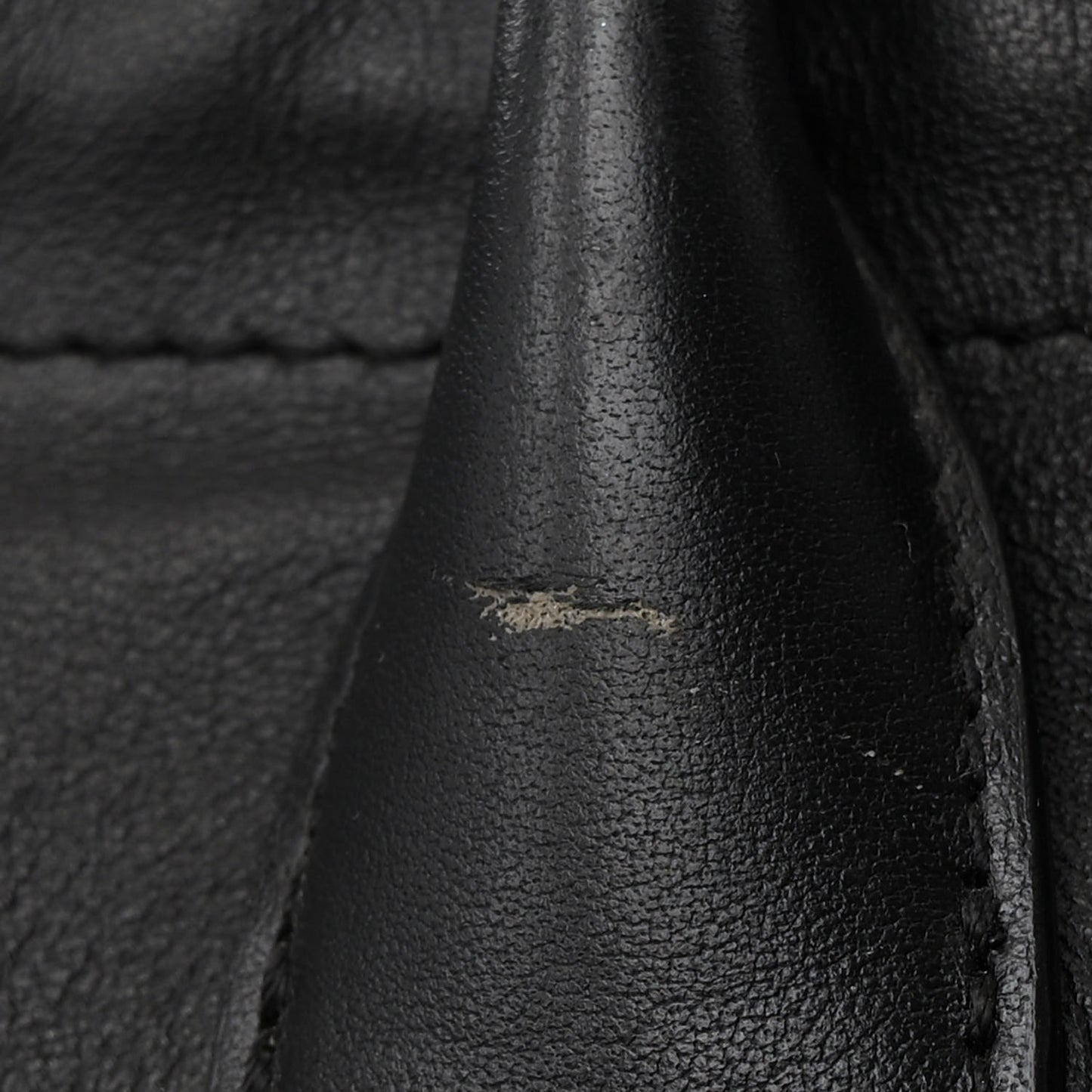 Smooth Calfskin Cuir Triomphe Cabas Drawstring Black