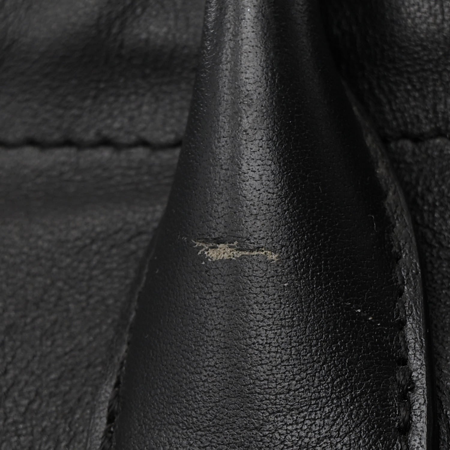 Celine Smooth Calfskin Cuir Triomphe Cabas Drawstring Black 11 of 11