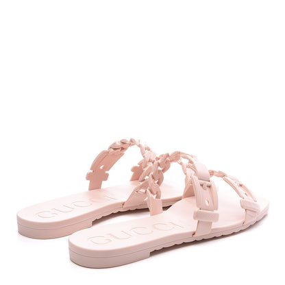 Gucci Rubber Womens Slide Sandals 37 Perfect Pink 4 of 11