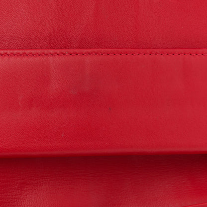 Fendi Nappa Logo Embossed Long Wallet on Chain Rosso 15 of 19