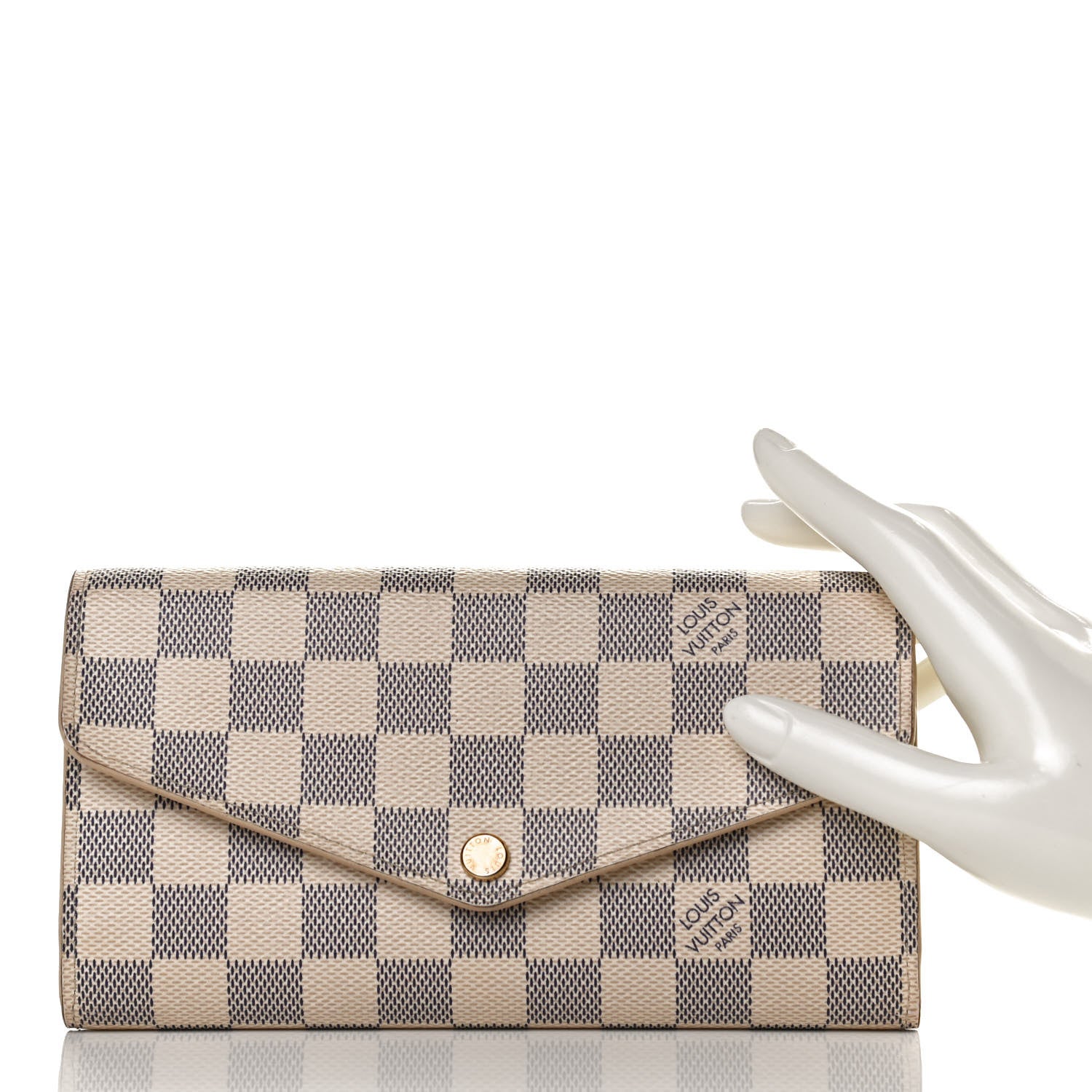 Louis Vuitton Damier Azur Sarah Wallet NM 2 of 10