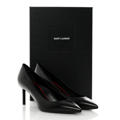 Saint Laurent Calfskin Anja 85 Pumps 38 Black 9 of 9