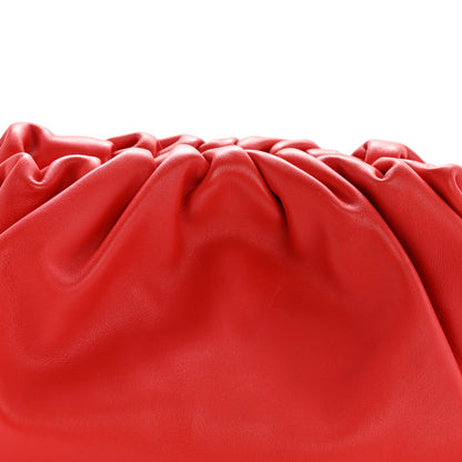 Bottega Veneta Smooth Butter Calf The Pouch Oversized Clutch Bright Red 8 of 13