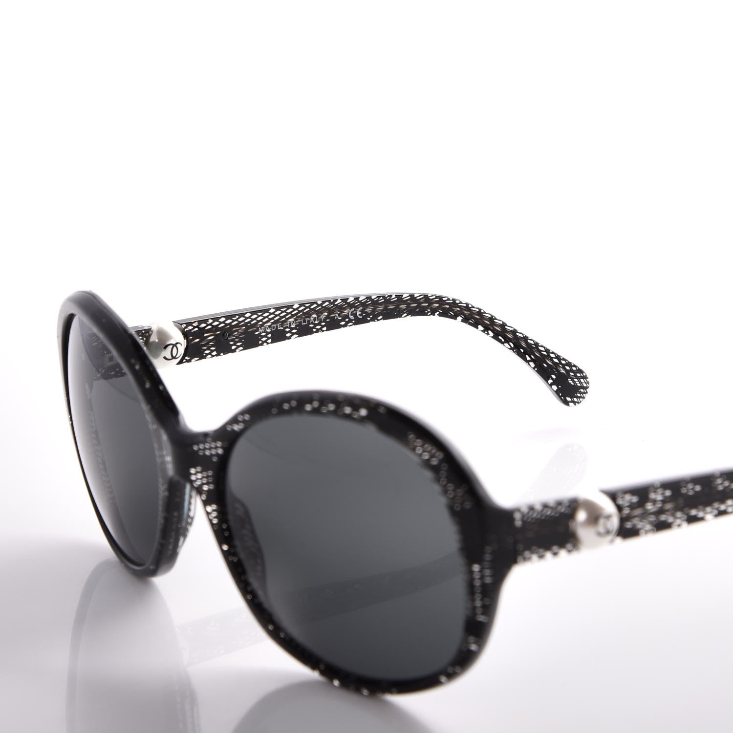 Chanel CC Pearl Sunglasses 5211-H Black 5 of 8