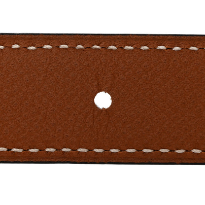 Hermes Epsom Swift 24mm Mini H Belt 85 34 Gold Black 6 of 6
