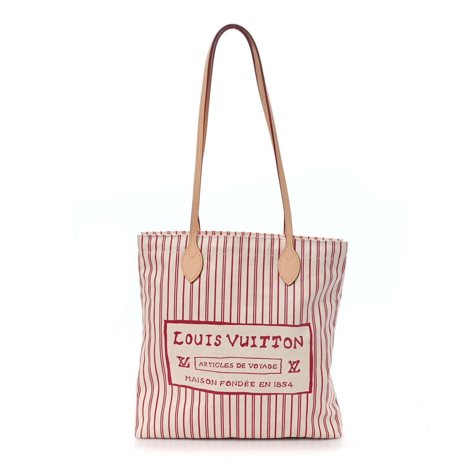 Louis Vuitton Cotton Canvas Grace Coddington Carry It Beige Plum 1 of 9
