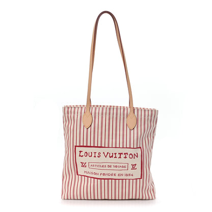 Louis Vuitton Cotton Canvas Grace Coddington Carry It Beige Plum 1 of 9