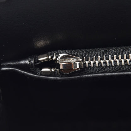 Prada City Calfskin Saffiano Robot Large Elektra Shoulder Bag Black Papaya 7 of 9