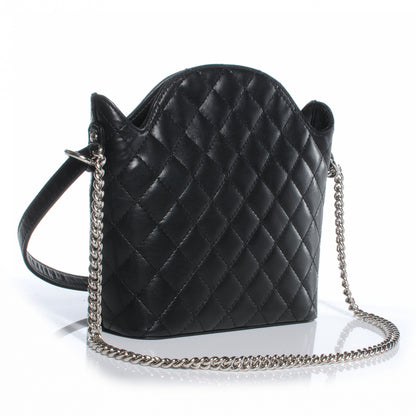 Chanel Lambskin Quilted Bucket Shoulder Bag Black 3 of 7