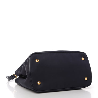 Prada Tessuto Nylon Soft Calf Small Tote Black 4 of 9