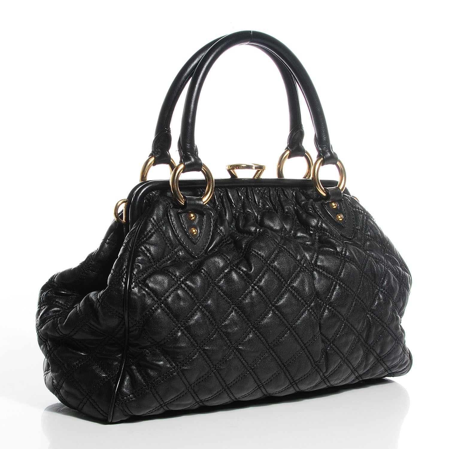 Marc Jacobs Calfskin Quilted Stam Black 3 of 7