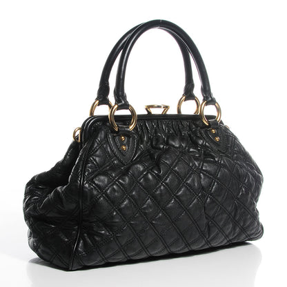 Marc Jacobs Calfskin Quilted Stam Black 3 of 7