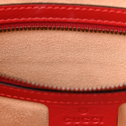 Gucci Calfskin Sylvie Web Small Queen Margaret Top Handle Bag Red 12 of 13