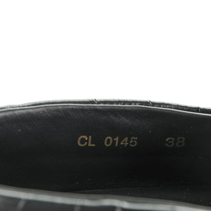 Louis Vuitton Alligator Patent Calfskin Catwalk Slip On 38 Black 9 of 9