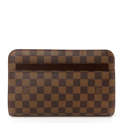 Louis Vuitton Damier Ebene Pochette Saint Louis Clutch 1 of 8