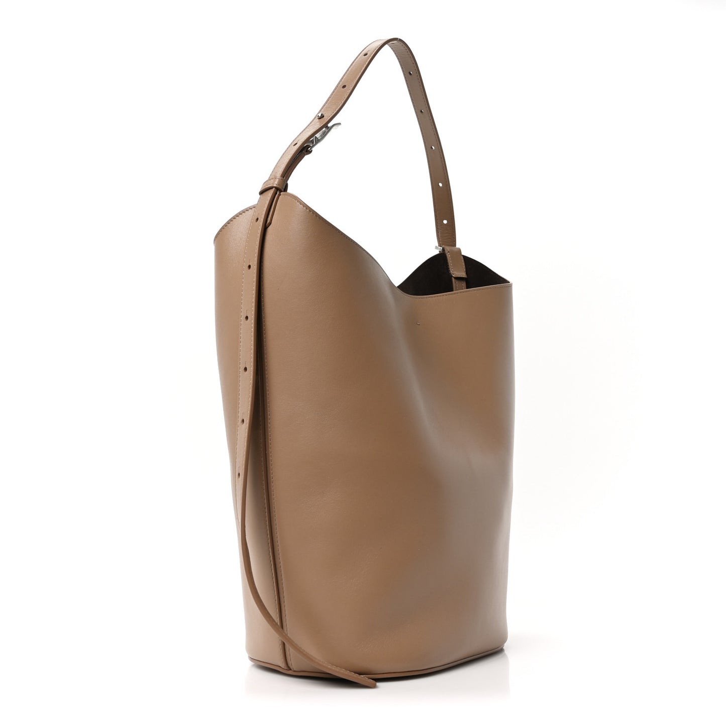 Smooth Calfskin Brant Bucket Bag Cumin