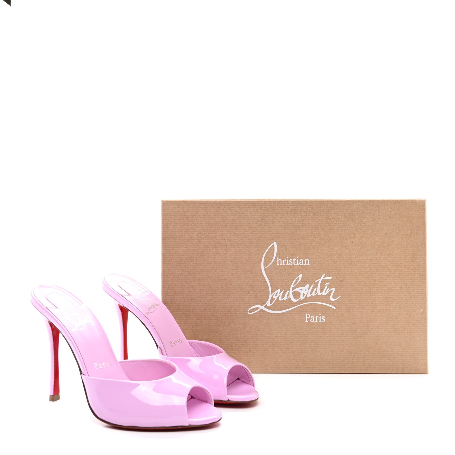 Christian Louboutin Patent Me Dolly 100 Sandals 36.5 Pinkador 9 of 9