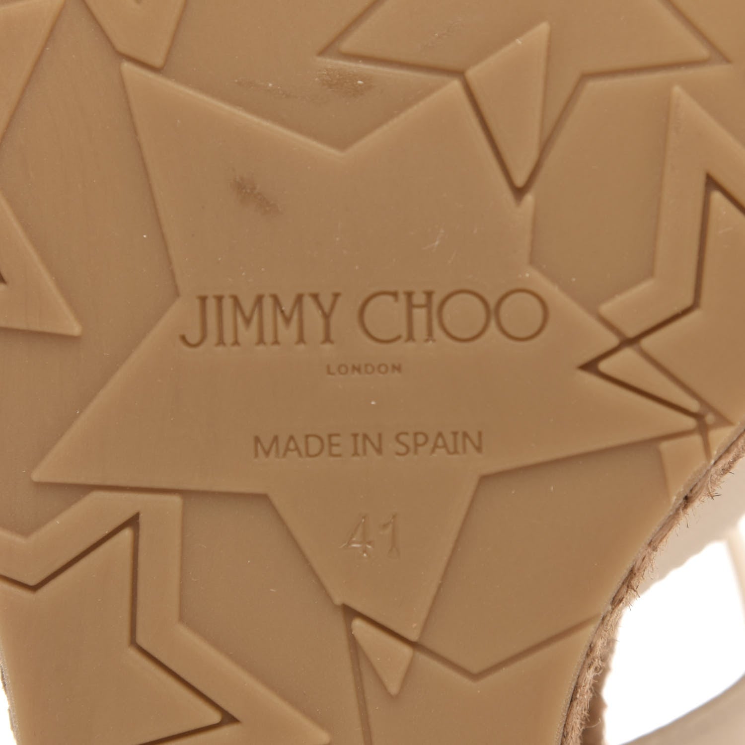 Jimmy Choo Nappa Rope Cork Alanah 105 Wedge 41 Chalk 6 of 8