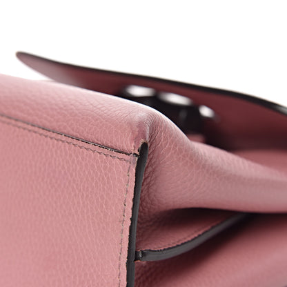 Gucci Cellarius Calfskin Small Bamboo Daily Top Handle Bag Carmine Rose 12 of 13