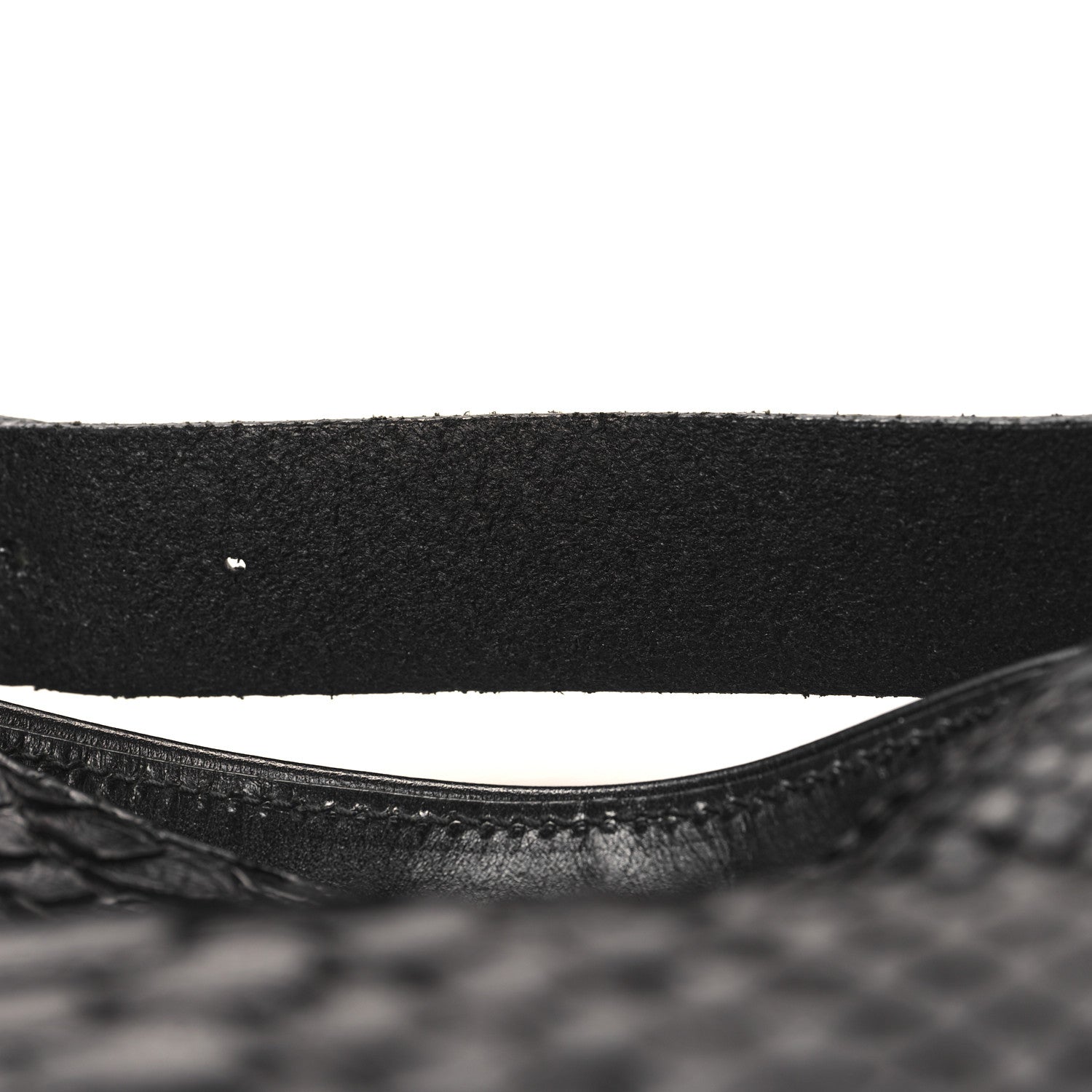 Gucci Snakeskin Medium Patti Stud Hobo Black 12 of 12