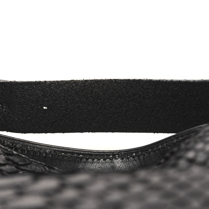 Gucci Snakeskin Medium Patti Stud Hobo Black 12 of 12