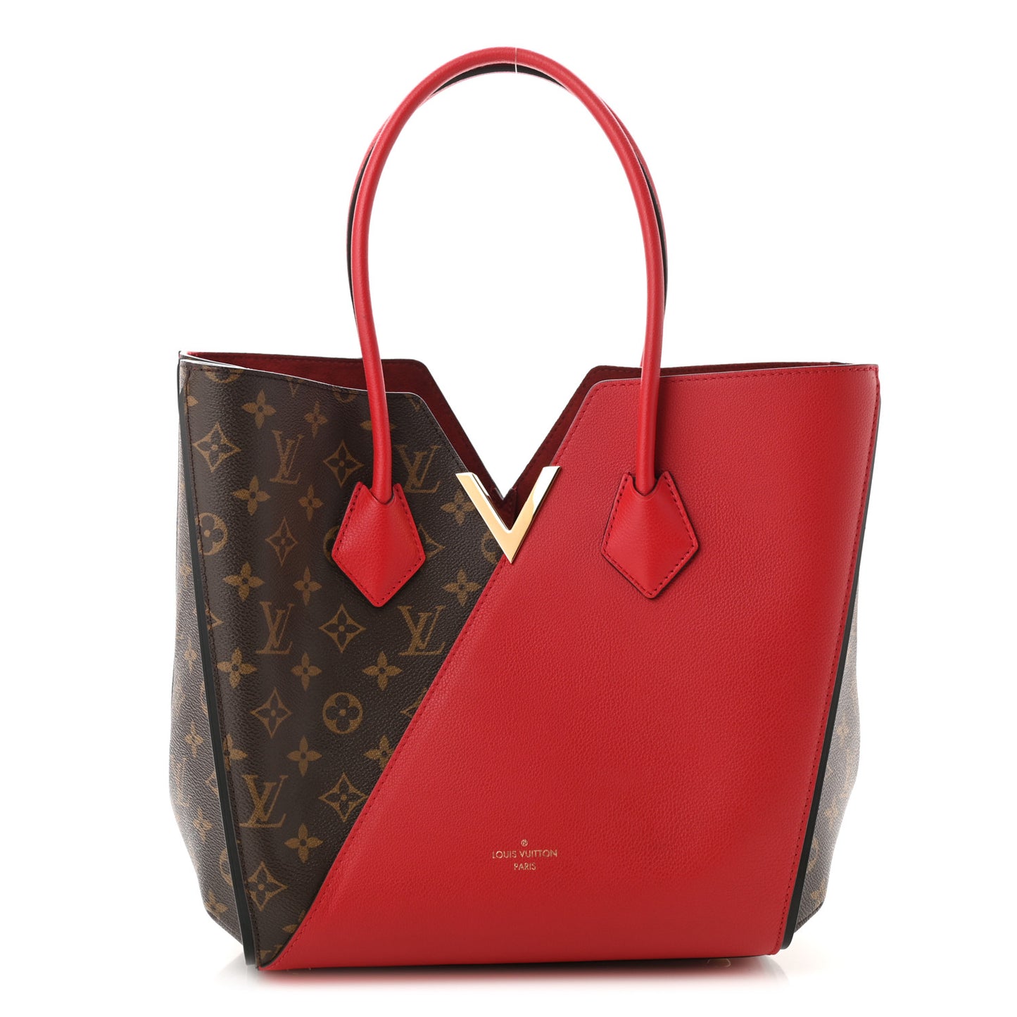 Calfskin Monogram Kimono Tote Cherry