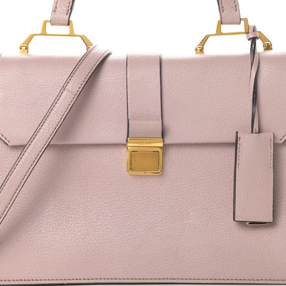 Miu Miu Goatskin Madras Top Handle Bag Mughetto 9 of 20