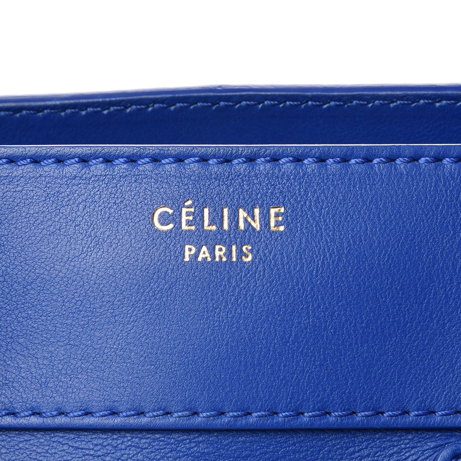 Celine Smooth Calfskin Mini Luggage Royal Blue 7 of 9