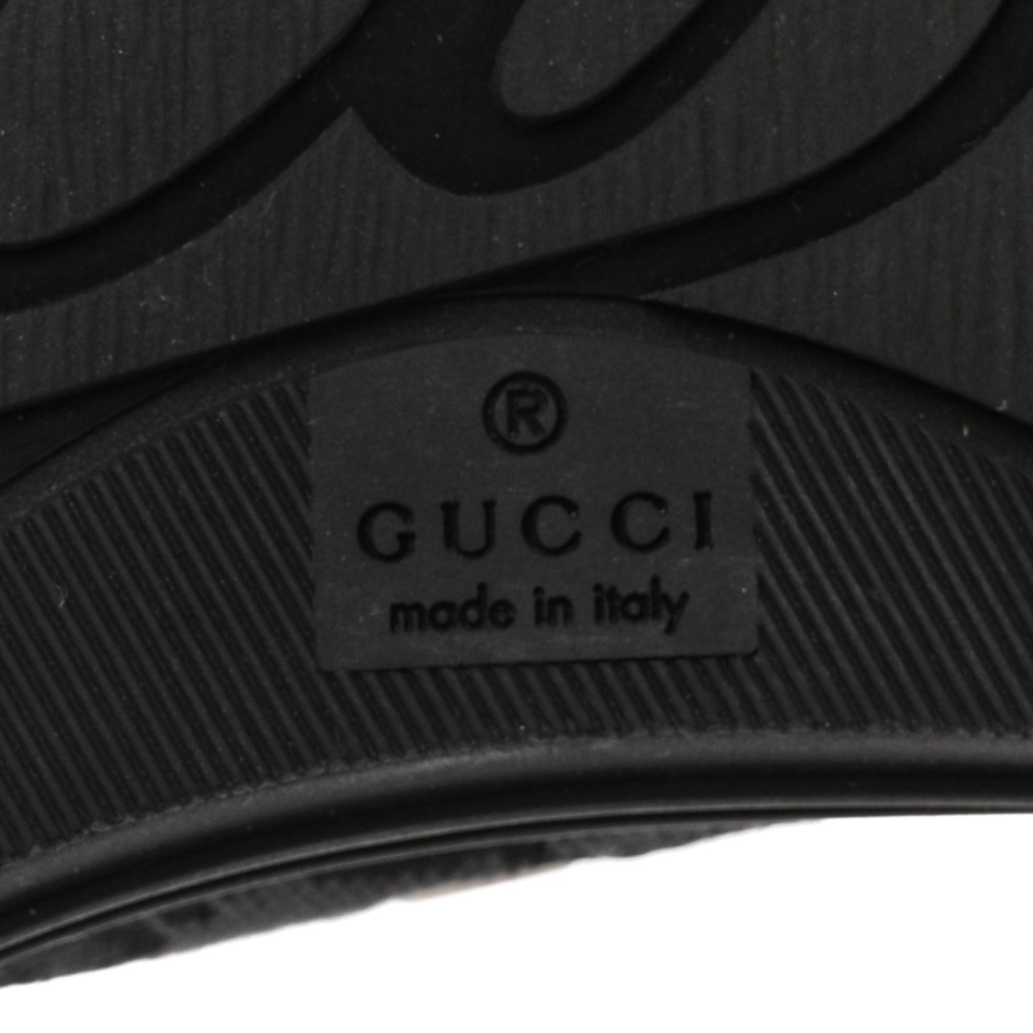 Gucci GG Monogram Calfskin Womens Low Top Sneakers 37 Piombo Black 8 of 9