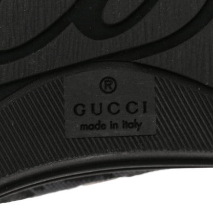 Gucci GG Monogram Calfskin Womens Low Top Sneakers 37 Piombo Black 8 of 9