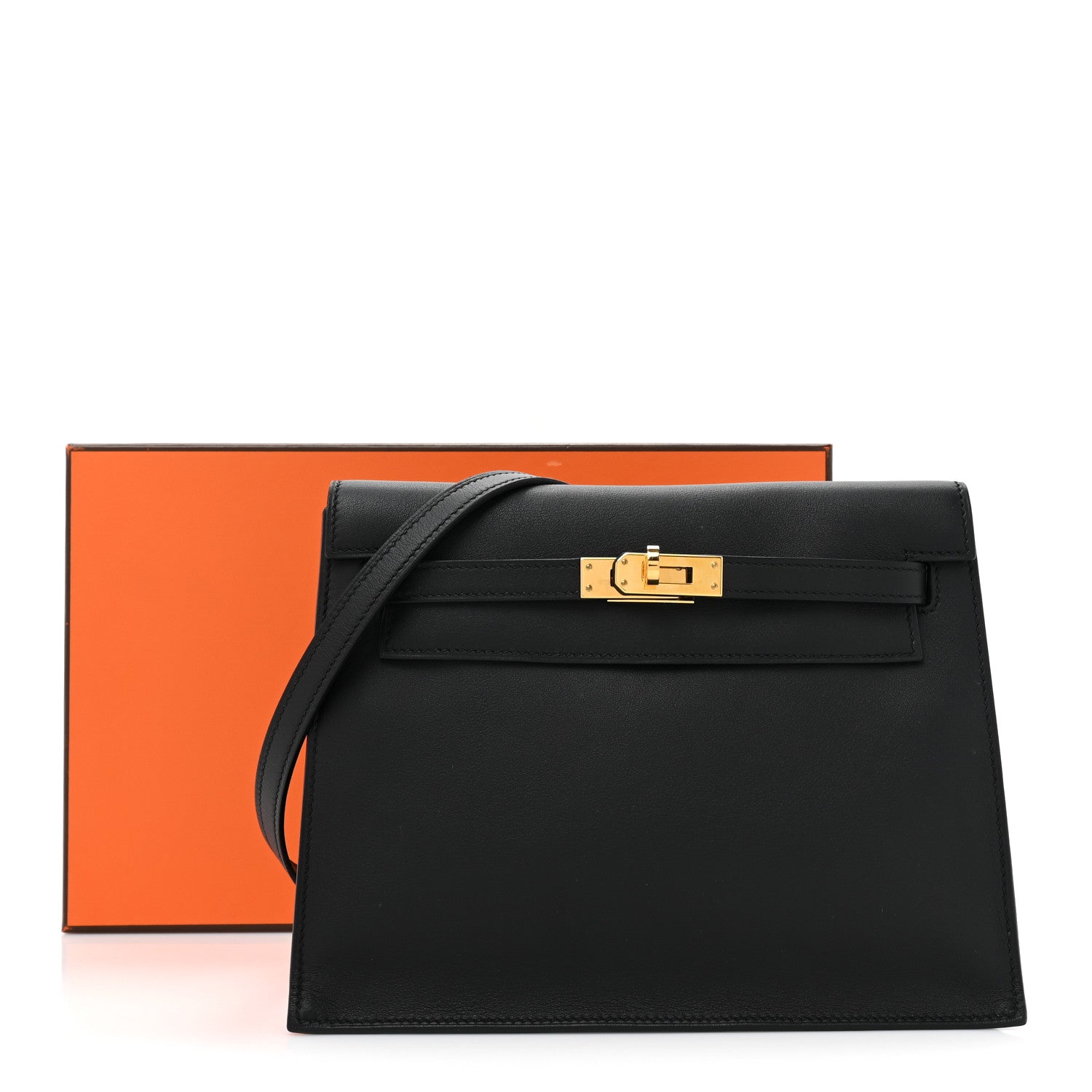 Hermes Swift Kelly Danse II Belt Bag Black 10 of 10