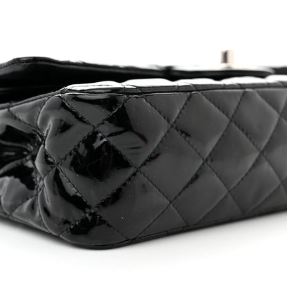 Chanel Patent Quilted Medium Double Flap Black 9 of 13