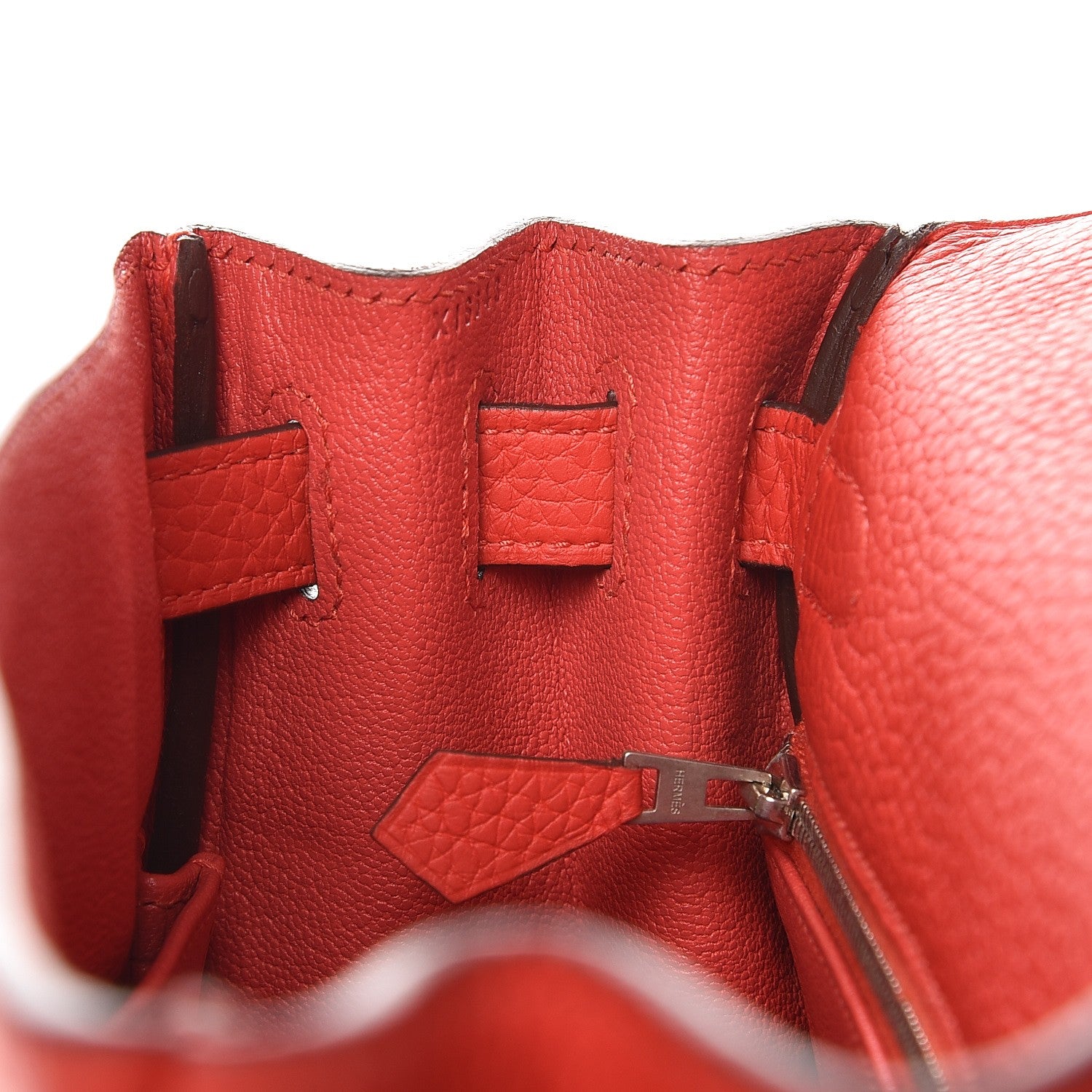 Hermes Taurillon Clemence Kelly Retourne 28 Rouge Tomate 15 of 37