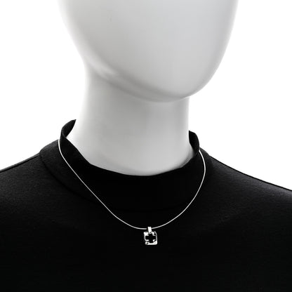 Tiffany Sterling Silver Cross Cutout Pendant Necklace 2 of 6
