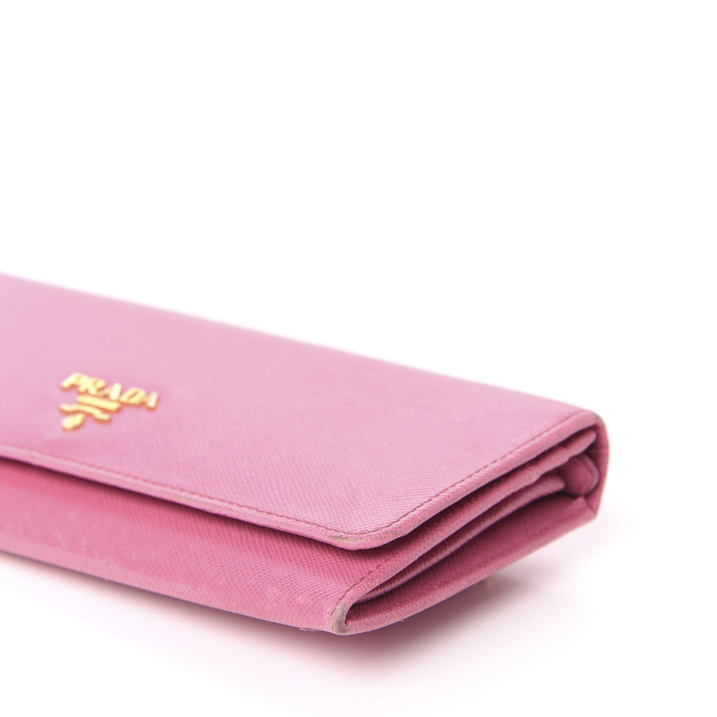 Saffiano Metal Continental Flap Wallet Geranio