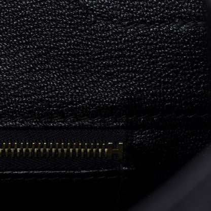 Hermes Shiny Porosus Crocodile Birkin 35 Black 20 of 34