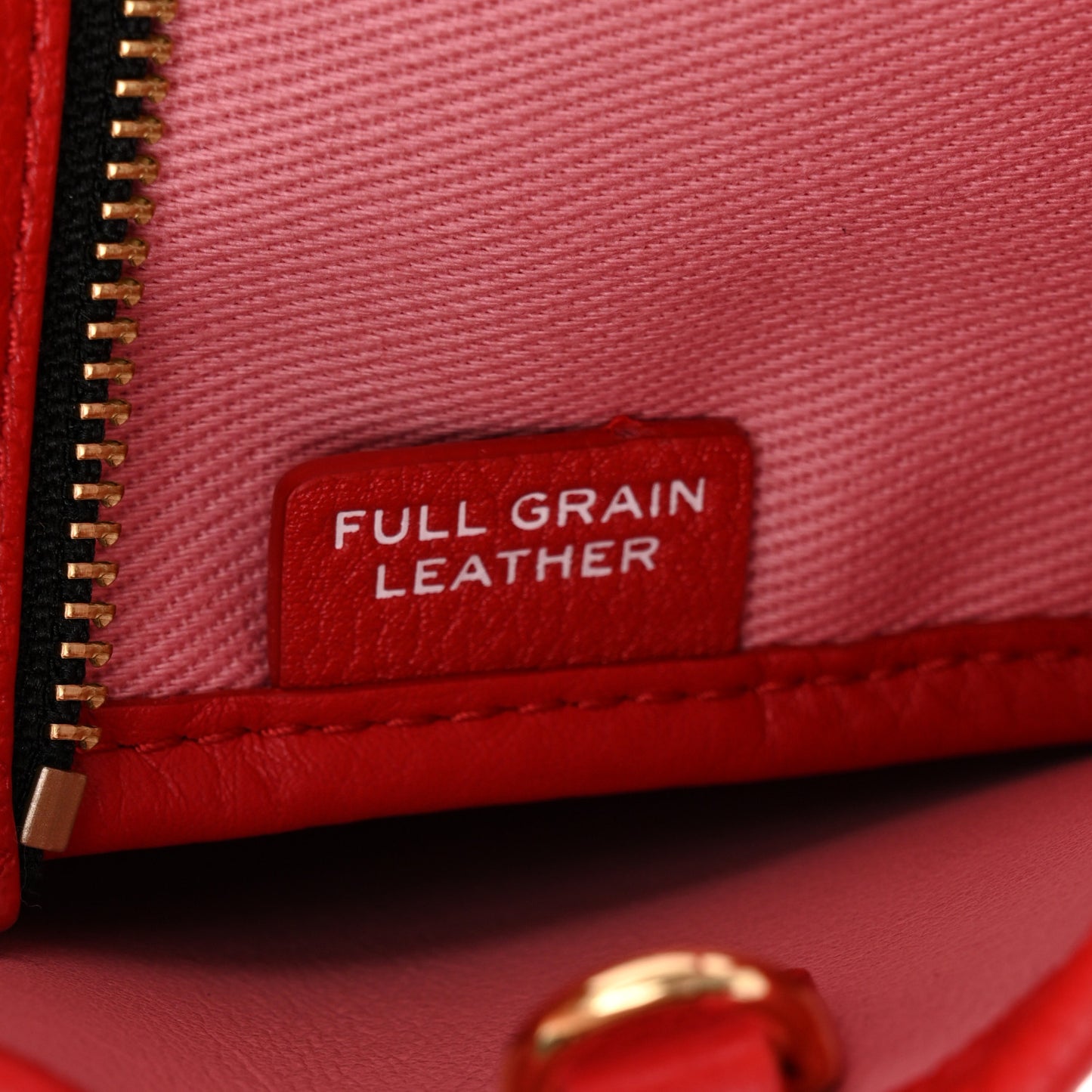 Grained Calfskin Small The Tote Bag Red