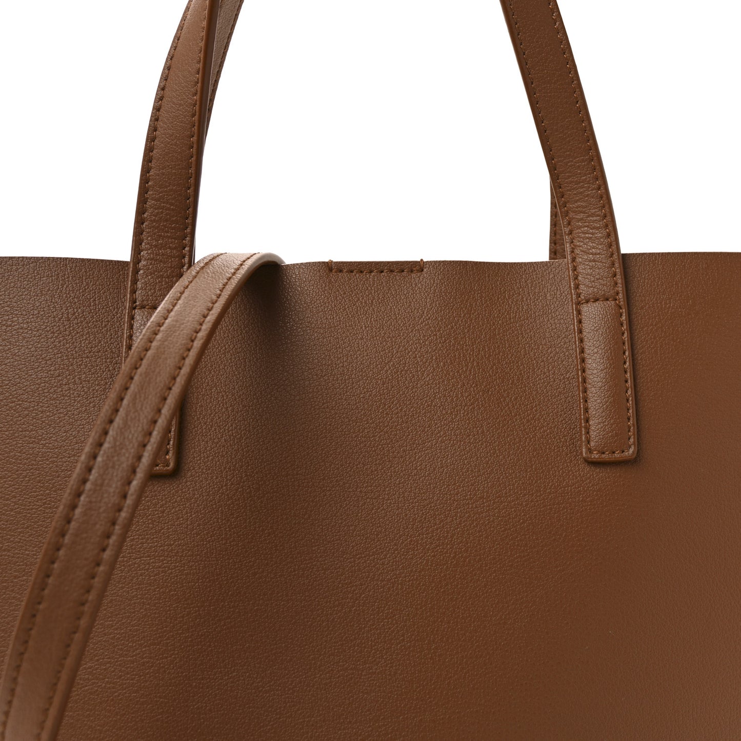 Calfskin Toy Shopping Tote Dark Tan
