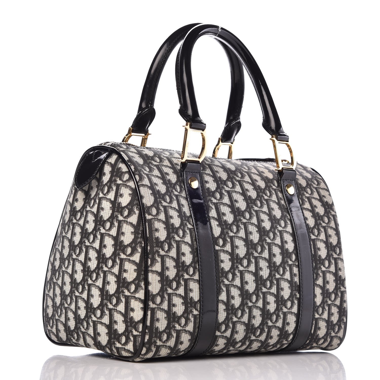 Christian Dior Monogram Boston Black 3 of 13