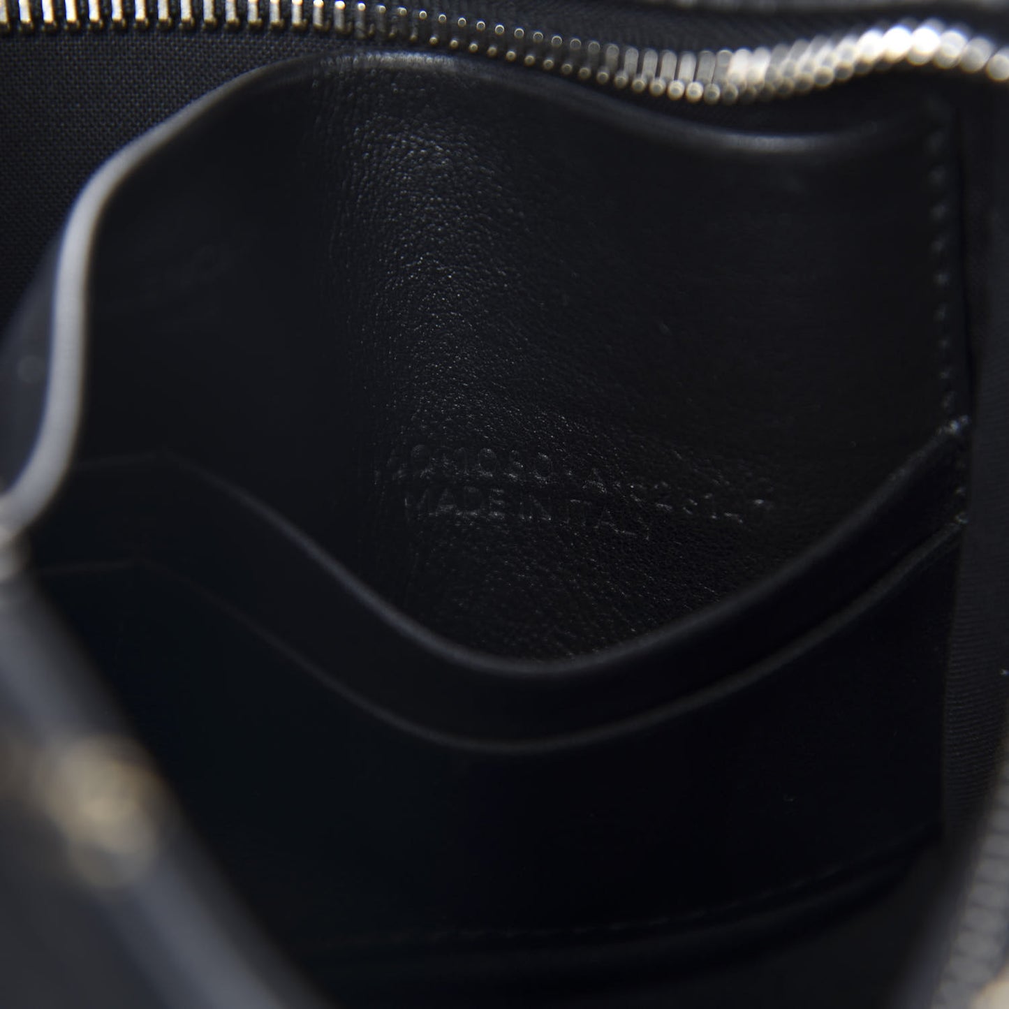 Calfskin Allover Logo Bazar Pochette Crossbody Black Gold