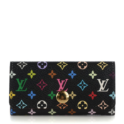 Louis Vuitton Monogram Multicolor Multicles 4 Key Holder Black Violet 1 of 7