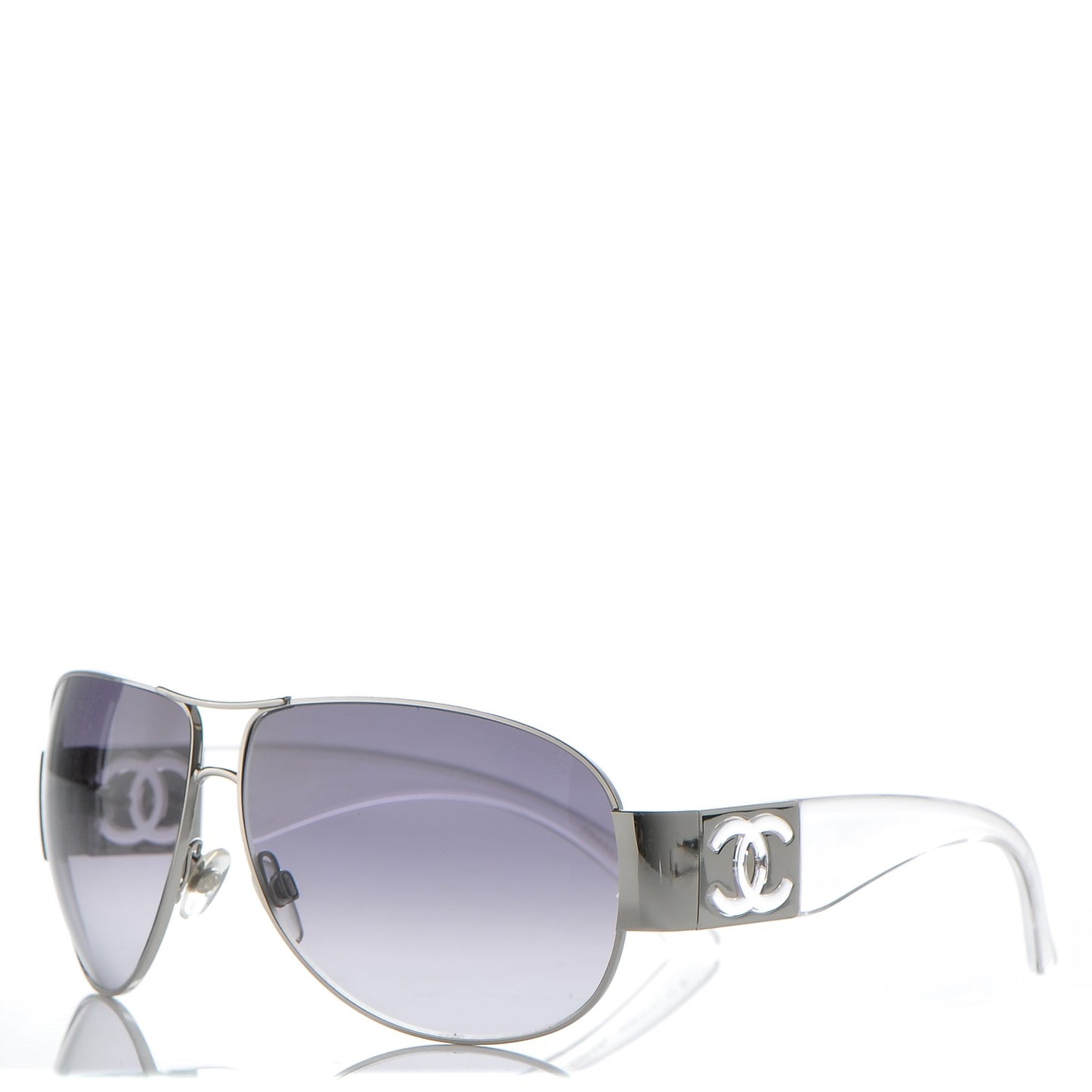 CC Logo Sunglasses 4128 Clear