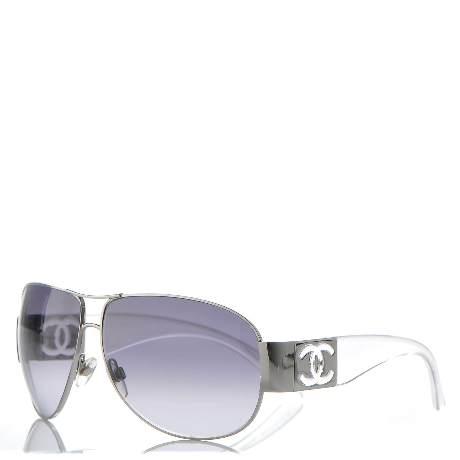 Chanel CC Logo Sunglasses 4128 Clear 1 of 5