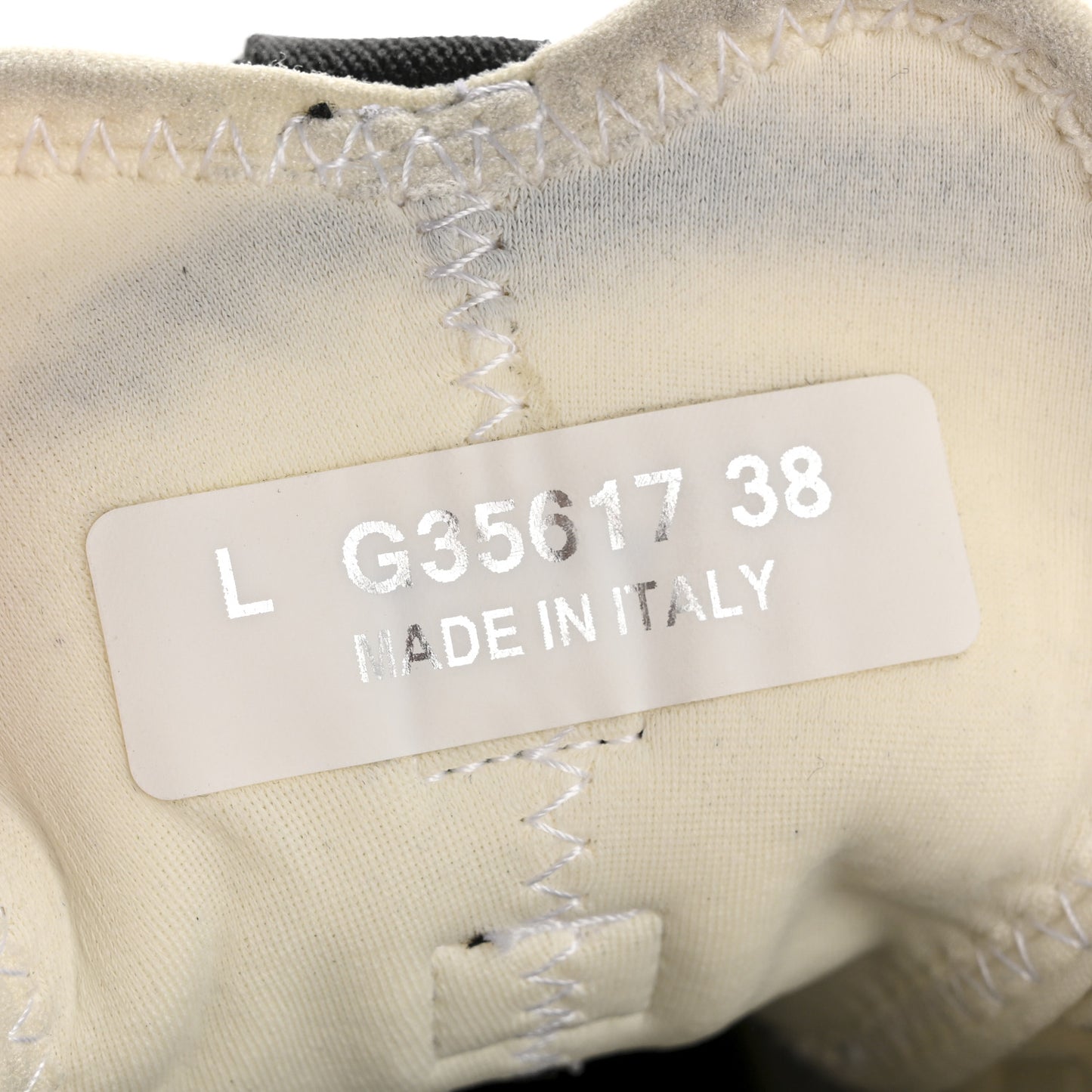 Velvet Calfskin Mixed Fibers CC Sneakers 38 Ivory Black